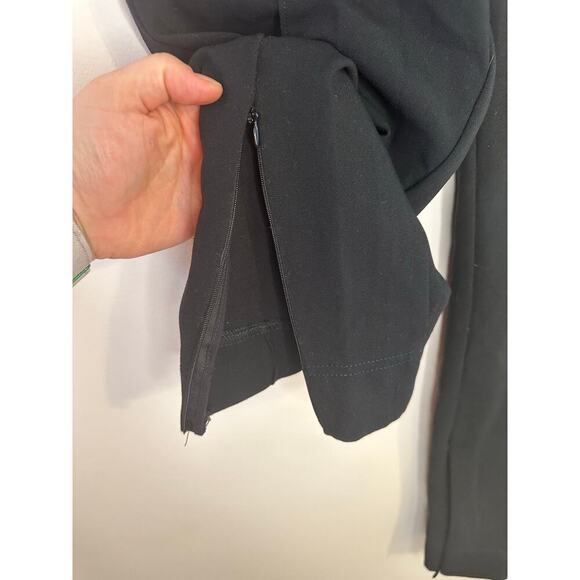 Anthropologie High Rise Black Zip Ankle Legging Trousers Capsule Travel Medium - Picture 5 of 10